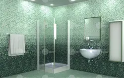 Plastic photo for bathroom walls