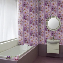 Plastic photo for bathroom walls