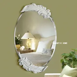 Mirrored bedroom in the interior photo