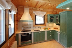 Corner kitchen photo interior in the house