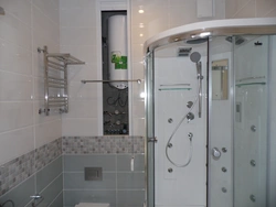 Design of a bath with shower and toilet in Khrushchev