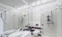 Ванна бөлмесінің айна дизайнының фотосы
