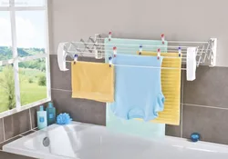 Wall-mounted clothes dryers for the bathroom photo