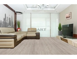 Linoleum for a room photo in a modern living room style