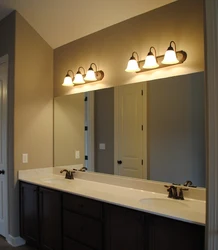 Photo of lamps for bathroom mirror