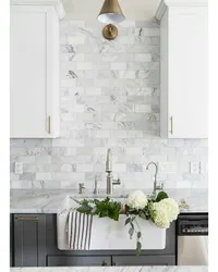 Фото Сафолҳои Backsplash Ошхона Барои Ошхона Сафед