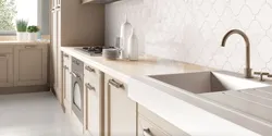 Kitchen backsplash tiles photo for white kitchen