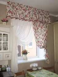 Curtains for the kitchen Provence in the kitchen interior