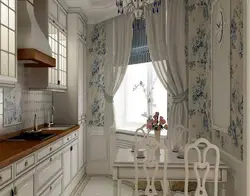 Mətbəx daxili Provence mətbəxi üçün pərdələr