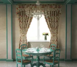 Curtains for the kitchen Provence in the kitchen interior