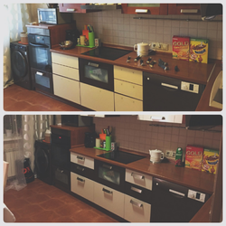 Kitchen Covered With Film Photo
