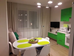 Дизайн Кухни С Диваном И Телевизором Фото 12 Кв М