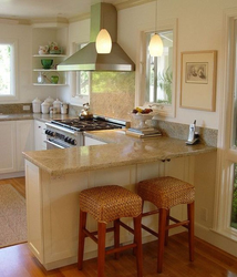 Design of the work area in the kitchen photo