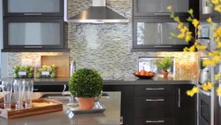 Design of the work area in the kitchen photo