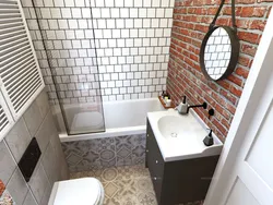 Small Bathroom Design In Loft Style