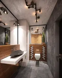 Loft üslubunda kiçik vanna otağı dizaynı