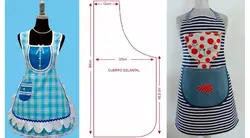 Sew an apron for the kitchen with your own hands, pattern photo