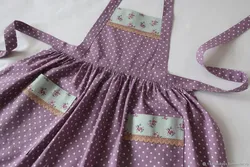 O'z qo'llaringiz bilan oshxona uchun apron tikish, naqshli fotosurat