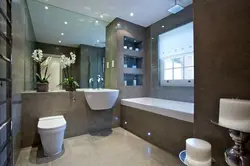 Photo of window decoration in the bathroom