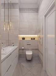 Separate bathroom renovation design photo