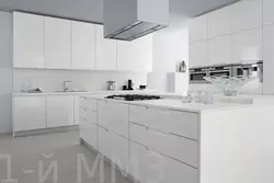 Цвет белый глянец фото кухни