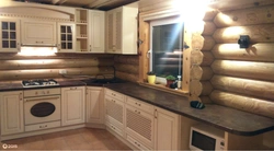 Log home kitchen design