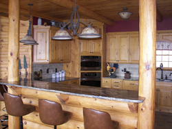 Log home kitchen design