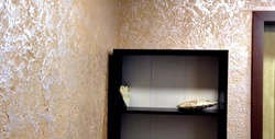 Decorative plaster bark beetle in the hallway photo