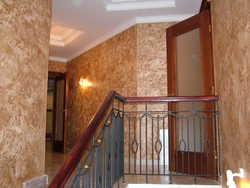 Decorative Plaster Bark Beetle In The Hallway Photo
