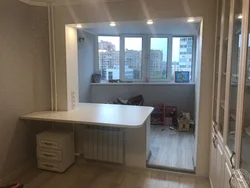 Loggias as a continuation of the room photo
