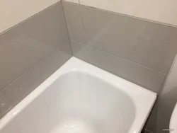 Стыки ванной и стены фото