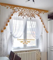 Lambrequins барои ошхона акс муосир
