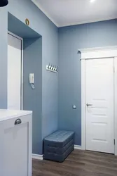Blue Walls In The Hallway Photo