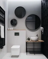 Bath design with black fixtures