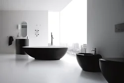 Bath Design With Black Fixtures