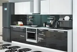 Kitchen design with white appliances