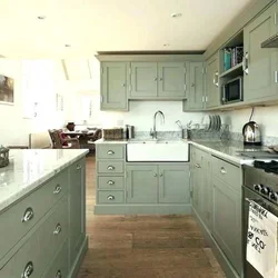 Khaki Kitchen Color Photo