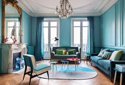 Aqua Color Combination In The Bedroom Interior