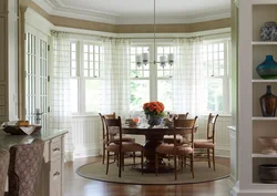 Curtains kitchen bay window design photo