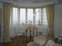 Curtains Kitchen Bay Window Design Photo