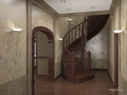 Дизайн дома прихожая с лестницей