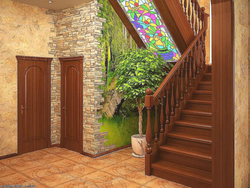 House design hallway with stairs