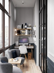 Work Area On The Loggia Design