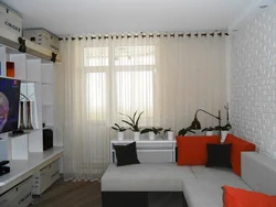 Living Room Interior With Balcony Door Photo