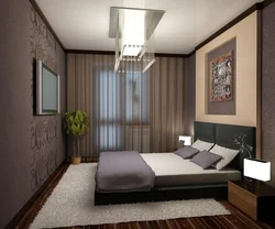 Bedroom interior 12 m with balcony