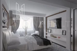 Bedroom interior 12 m with balcony