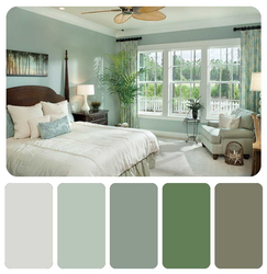 Color Combination In The Bedroom Interior Color