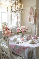 Ошхона дар акс сабки chic shabby