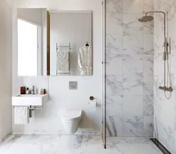 White marble bathroom design