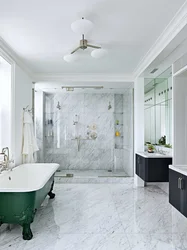 White Marble Bathroom Design